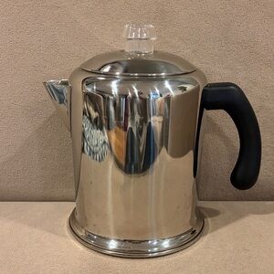 Farberware Stainless Steel Coffee Percolator with Black Handle Yosemite series